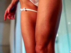 Leie, Grosser arsch, Grosse titten, Lingerie, Masturbation, Zierlich, Dürr, Titten