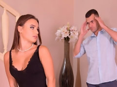 Kont, Grote kont, Pijpbeurt, Sperma in mond, Sperma shot, Jurk, Handbeurt, Likken