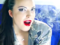 茶髪の, ヨーロピアン, フェティッシュ, ルーマニア人, 喫煙