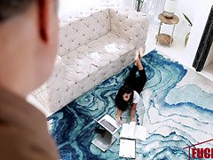 Schwarz, Hundestellung, Aufs gesicht abspritzen, Hd, Latina, Natürlichen titten, Jungendliche (18+), Titten