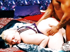 ぽっちゃり, フェラチオ, バック, ハードコア, 異人種間, オマンコ, ラフ, ヤリマン