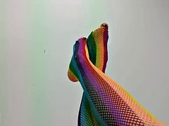 Черные, Фут фетиш, Каблуки, Зрелые, Милф, Нейлон, Тощие, Соло