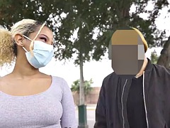 デカチン, フェラチオ, 茶髪の, 浮気者, 彼女, ハードコア, ラティーナ, 公共