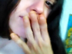 Enthousiasteling, Bruinharig, Frans, Grappig, Vriendin, Harig, Hd, Tieten likken