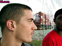 Enthousiasteling, Anaal, Zwart, Zwart, Homo, Buiten, Pornster, Openbaar