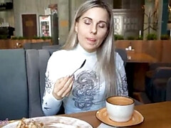 Enthousiasteling, Mooi, Blond, Schattig, Orgasme, Slipje, Klein, Vibrator