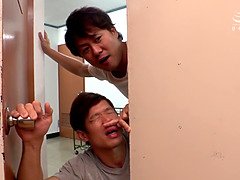 アナル, アジア人, フェラチオ, イく瞬間, 顔射, 女子高生, フェラする, オッパイの