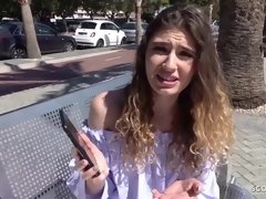 18 años, Chica, Rubia, Polla, Alemán, Sexo duro, Público, Adolescente