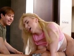 18, デカチン, ブロンド, フェラチオ, 巨乳な, 浮気者, ハードコア, Hd