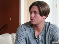 Amerikaans, Blond, Pijpbeurt, Lul, Hondjeshouding, Kut duiken, Kort haar, Tatoeage