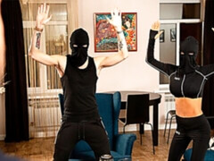 Lusty angel with huge fake boobs fucked in her lovely poses