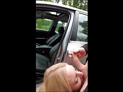 Mamada, Hermano, Coche, Alemán, Al aire libre, Pov, Público, Coño