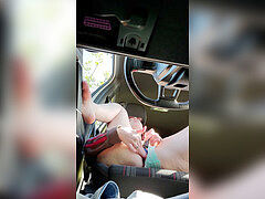 Voiture, Masturbation, Public, Jouets