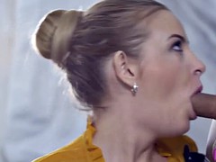 Huge boobs blonde pornstar Candy Alexa gets pounded good