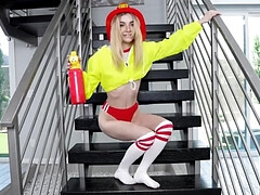 美女, デカチン, フェラチオ, 指いじり, なめる, 小柄, オマンコ, ティーン