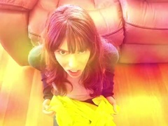 Américain, Brunette brune, Couple, Tir de sperme, Marrant, Hd, Pov, Avaler