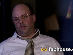 デカパイ, フェラチオ, ぽちゃ, 顔射, ハードコア, ゴム, 三人