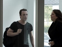 素人, デカ尻, デカパイ, 茶髪の, オランダ人, 異人種間, ストッキング, オッパイの