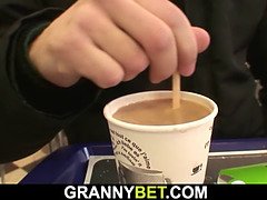 Grosser arsch, Grossvater, Oma, Riesig, Reif, Realität, Reiten, Titten