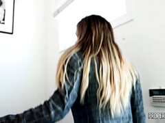 デカパイ, フェラチオ, 茶髪の, イく瞬間, キッチン, なめる, ハメ撮り, オマンコ