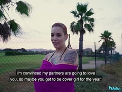 Be My Topless Tattooed Cover Girl 1 - Public Agent