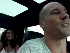 素人, 黒人, フェラチオ, 車, 顔射, アウトドア, 小柄, 剃毛