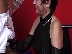 デカパイ, フェラチオ, 茶髪の, ハードコア, 下着, オナニー, 淫乱熟女, 濡れ