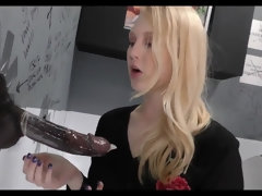 Schwarz, Blondine, Blasen, Schwarz, Fetisch, Schwanzloch, Interrassisch, Erotischer film