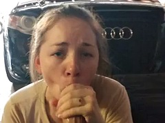 Wife morning blowjob