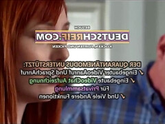 素人, ベビーシッター, デカパイ, フェラチオ, 巨乳な, ドイツ人, 自家製, 自然山雀