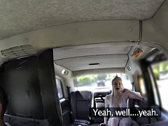 Fake Taxi Cabby tries his beginners luck on hot blonde