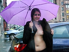 イギリス人, 女, フェティッシュ, 指いじり, オナニー, アウトドア, 公共, オッパイの