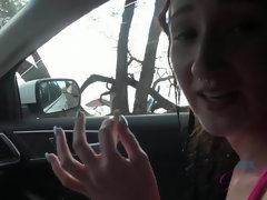 素人, 茶髪の, オーガズム, アウトドア, 小柄, ハメ撮り, 公共, オッパイの