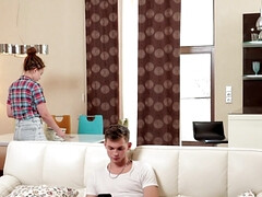 Yummy girl with a firm ass gets fucked by his meaty dick