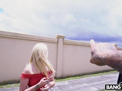 Grote kont, Blond, Pijpbeurt, Autobus, Sperma shot, Hondjeshouding, Hd, Slikken