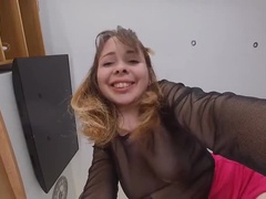 Blonde British Domme Cherry English Face Sitting in Lingerie & Stockings