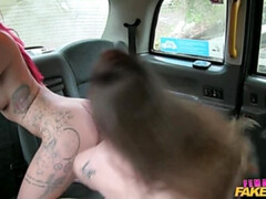 69, Gros seins, Voiture, Femelle, Lesbienne, Masturbation, De plein air, Chatte