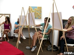 デカパイ, ブロンド, カワイイ, チン, グループ, Hd, 淫乱熟女, 天然