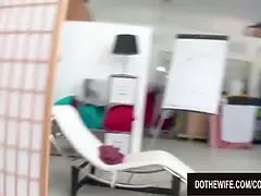 Blondine, Blasen, Gehörnter ehemann, Hd, Absätze, Hausfrau, Piercing, Tätowierung