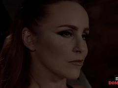 Bondage discipline sadomasochisme, Dominante vrouw, Kwartet, Kokhalzen, Gapende, Hardcore, Ondergoed, Voorbinddildo