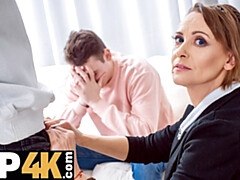 Mamie, Hd, Mature, Argent, Chatte, Russe, Jarretelles, Professeur