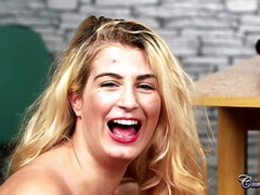 Tetas grandes, Rubia, Mamada, Tetona, Corridas, Corridas faciales, Tetas naturales, Tetas