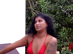 Negro, Morena, Latina, Lesbiana, Lencería, Tetas naturales, Coño, Desnudarse
