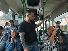 Braunhaarige, Bus, Tschechisch, Schwanz, Reif, Monster