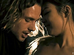 Aziatisch, Kont, Blond, Kokhalzen, Likken, Klein, Kut duiken, Tieten likken