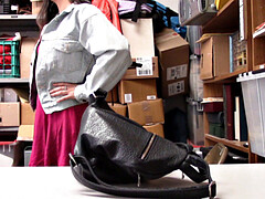 Tetas grandes, Mamada, Morena, Estilo perrito, Vestido, Oficina, Bragas, Coño