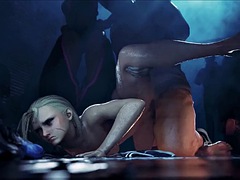 Dreidimensional, In den arsch, Grosser schwanz, Schwarz, Gruppensex, Klaffend, Hardcore, Titten