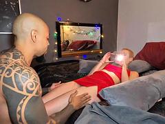 Любители, Красотки, Большой член, Черные, Минет, Семяизвержение, Межрасовый секс, Тощие