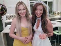 美女, ブロンド, 結婚, ハメ撮り