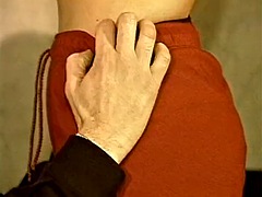 素人, フェラチオ, イく瞬間, 毛深い, イタリア人, なめる, のぞき, 妻